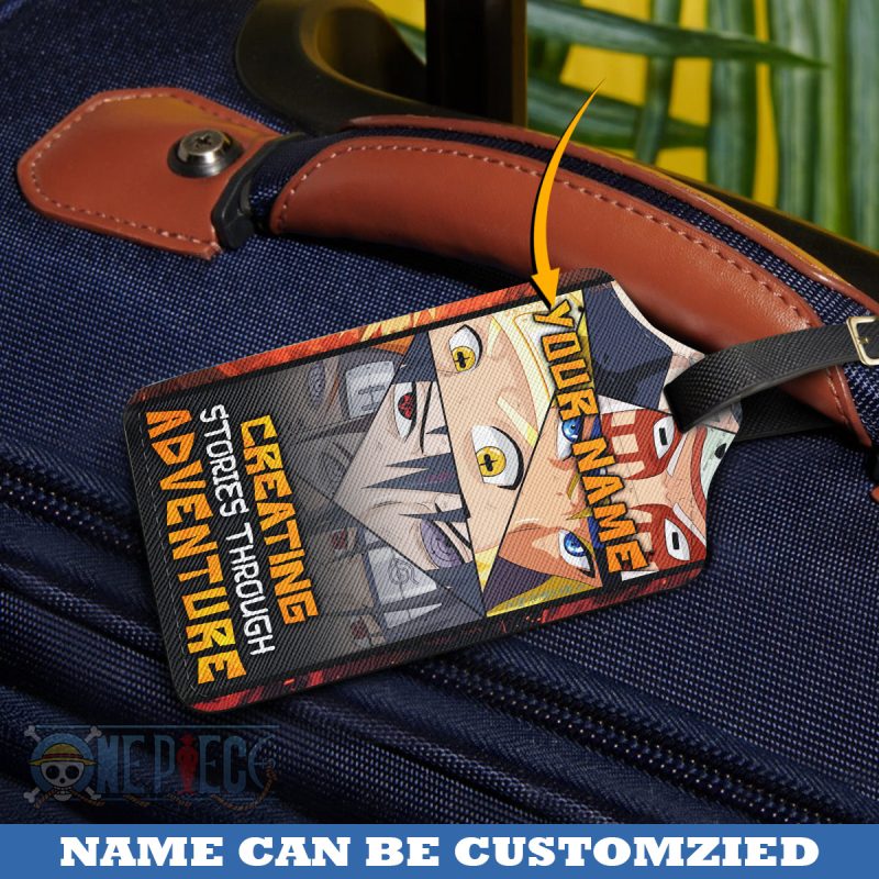 Creating Stories Through Adventure - Naruto Personalized Luggage Tag - Image 2