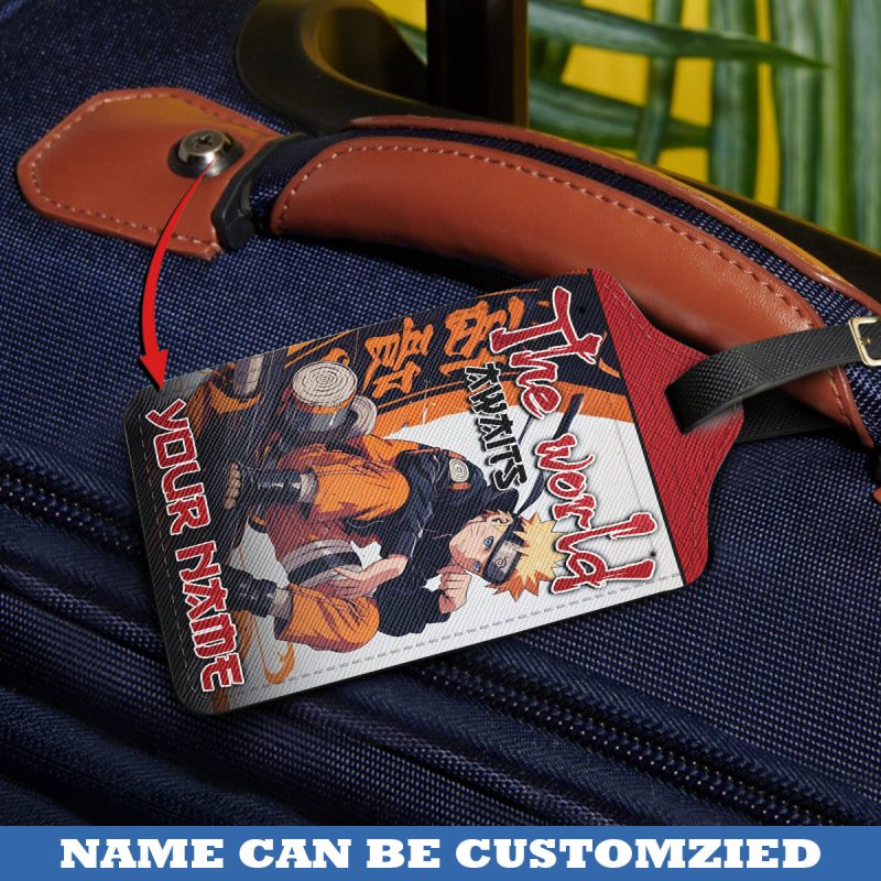 The World Awaits - Naruto Personalized Luggage Tag - Image 2