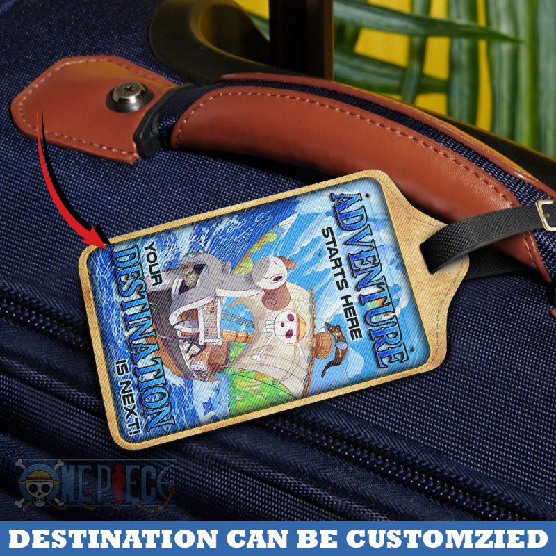 Adventure starts here - One Piece Personalized Luggage Tag - Image 3