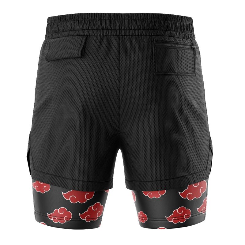 Foxnfish Akatsuki Shippuden 2-in-1 Performance Shorts - Image 4