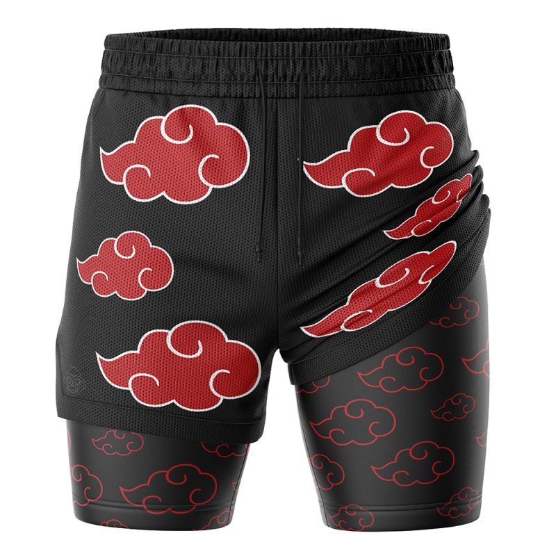 Foxnfish Akatsuki Black 2-in-1 Performance Shorts - Image 2