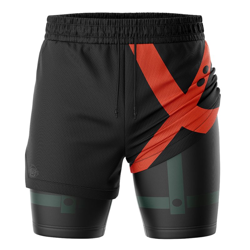 Foxnfish Bakugo My Hero Academia 2-in-1 Performance Shorts - Image 3