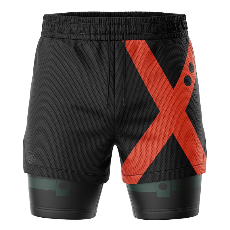 Foxnfish Bakugo My Hero Academia 2-in-1 Performance Shorts - Image 2