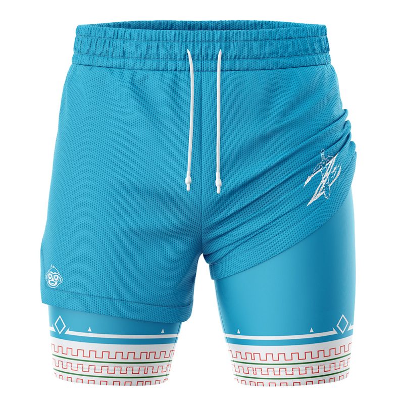 Foxnfish Breath of the Wild Legend of Zelda 2-in-1 Performance Shorts - Image 2