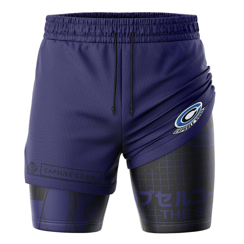 Foxnfish Capsule Corp DBZ 2-in-1 Performance Shorts - Image 3