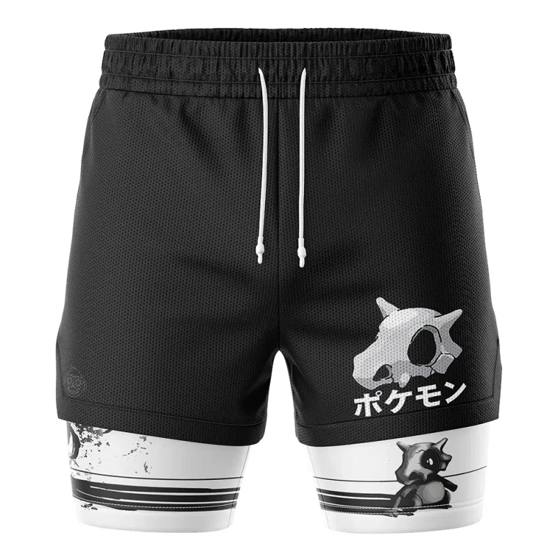 Foxnfish Cubone and the Ghosts Pokemon 2-in-1 Performance Shorts - Image 2