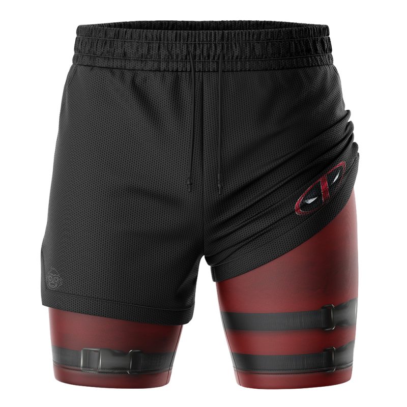 Foxnfish Deadpool Marvel Comics 2-in-1 Performance Shorts - Image 3