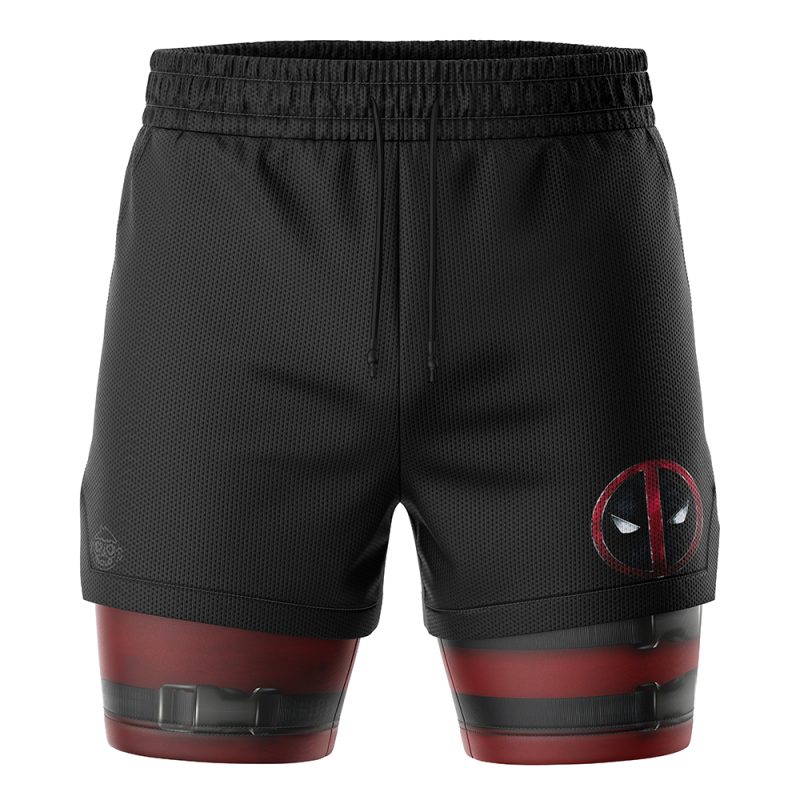 Foxnfish Deadpool Marvel Comics 2-in-1 Performance Shorts - Image 2