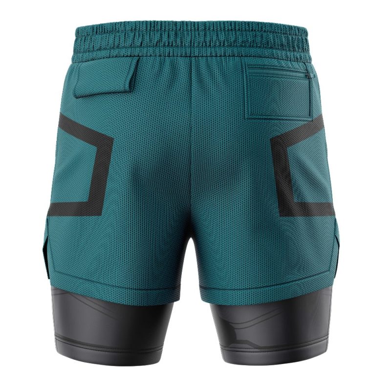 Foxnfish Deku My Hero Academia 2-in-1 Performance Shorts - Image 4