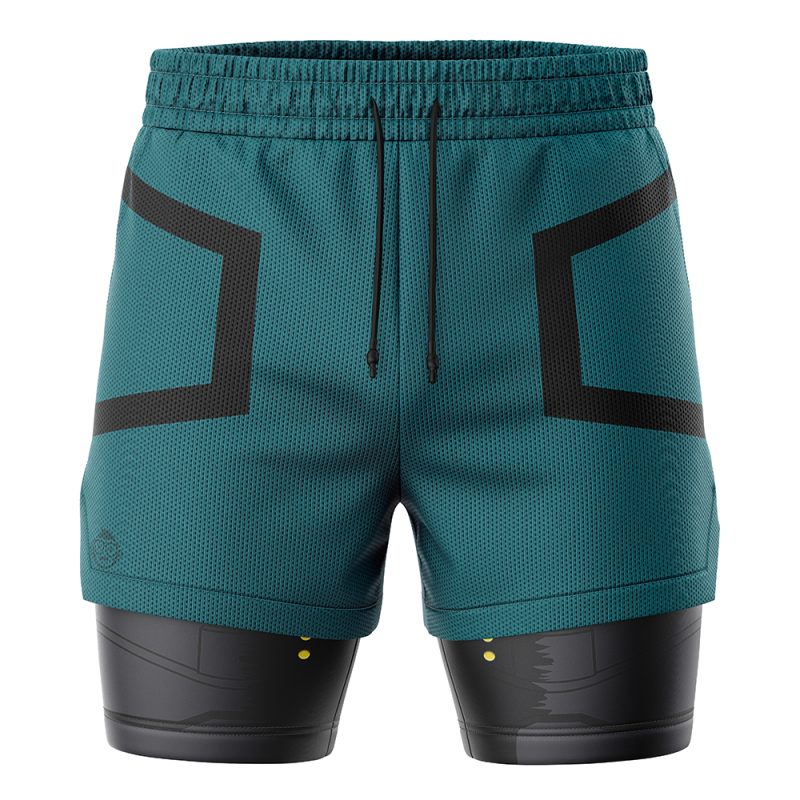 Foxnfish Deku My Hero Academia 2-in-1 Performance Shorts - Image 2