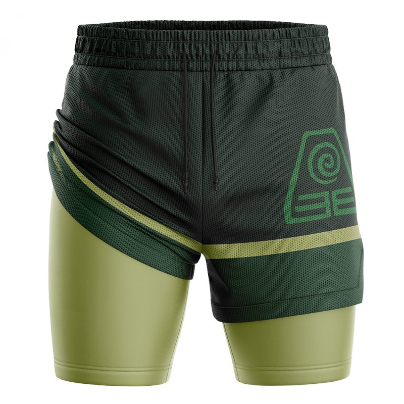 Foxnfish Earthbenders Avatar 2-in-1 Performance Shorts - Image 3