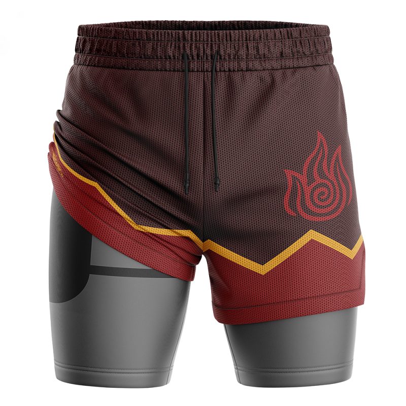 Foxnfish Firebenders Avatar 2-in-1 Performance Shorts - Image 3