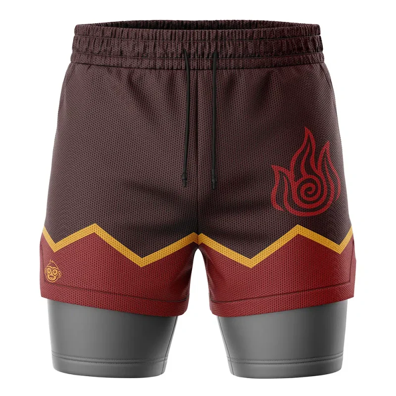 Foxnfish Firebenders Avatar 2-in-1 Performance Shorts