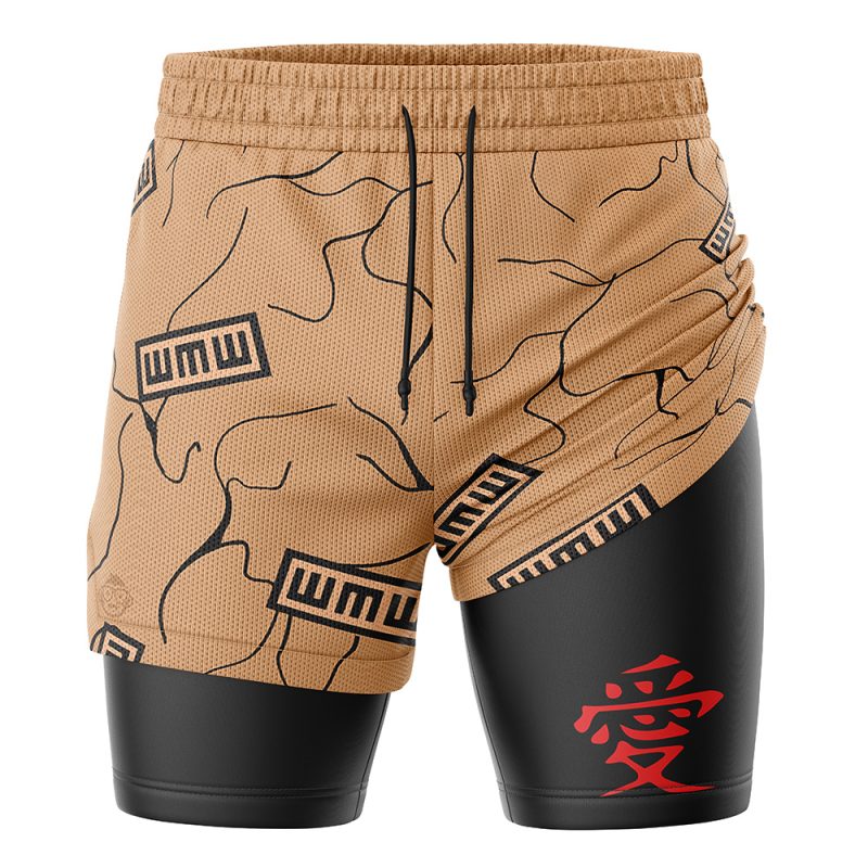 Foxnfish Gaara Shippuden 2-in-1 Performance Shorts - Image 2