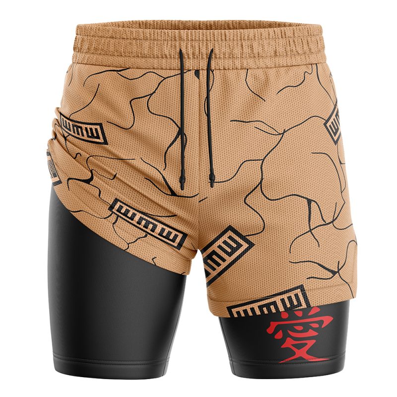 Foxnfish Gaara Shippuden 2-in-1 Performance Shorts - Image 3