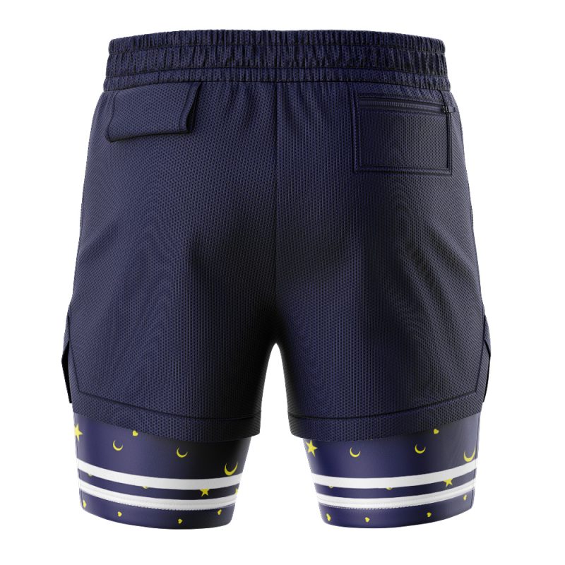 Foxnfish Galactic Sailor Moon 2-in-1 Performance Shorts - Image 4