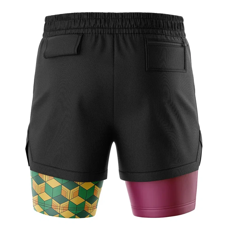 Foxnfish Giyu Tomioka Demon Slayer Performance Shorts - Image 4