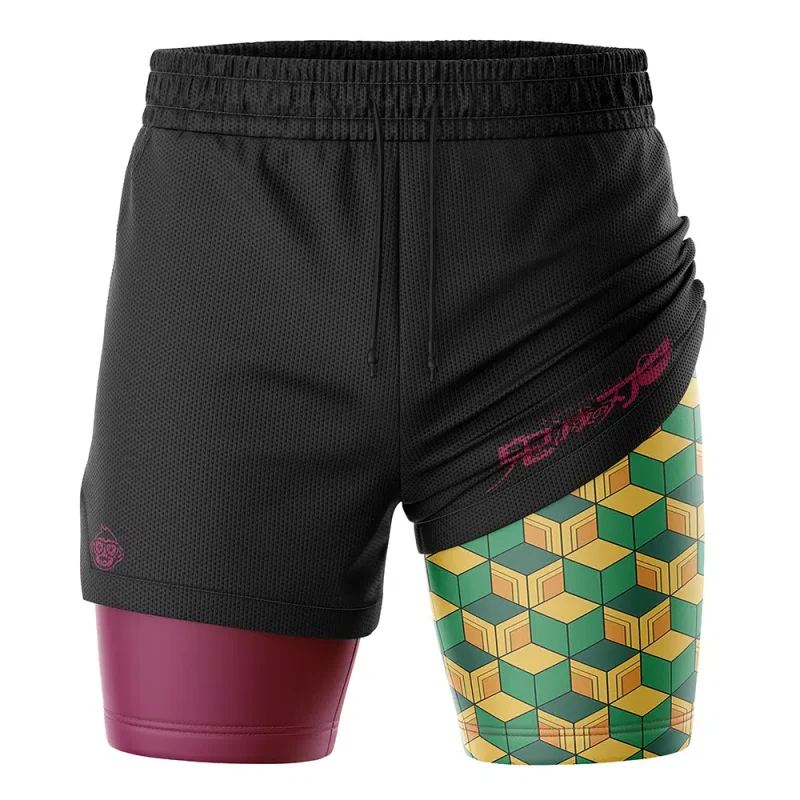 Foxnfish Giyu Tomioka Demon Slayer Performance Shorts - Image 3