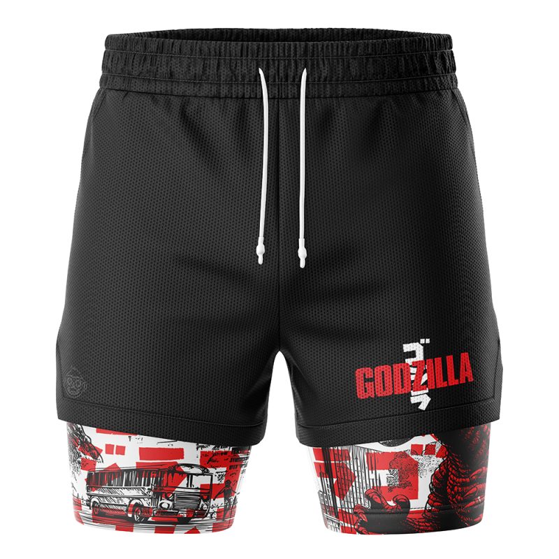 Foxnfish Godzilla 2-in-1 Performance Shorts - Image 2