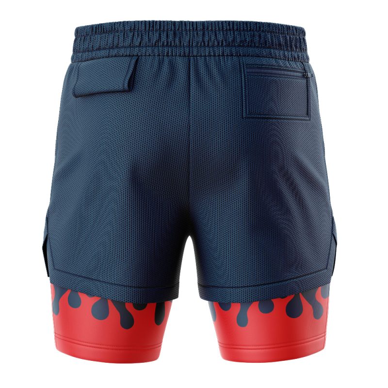 Foxnfish Simon Gurren Lagann 2-in-1 Performance Shorts - Image 4