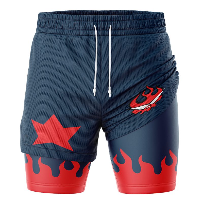 Foxnfish Simon Gurren Lagann 2-in-1 Performance Shorts - Image 2