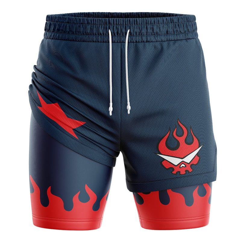 Foxnfish Simon Gurren Lagann 2-in-1 Performance Shorts - Image 3