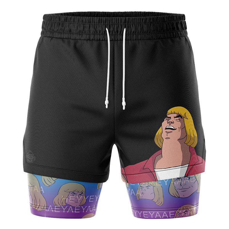 Foxnfish He-Man Heyyeya Masters of the Universe 2-in-1 Performance Shorts - Image 2