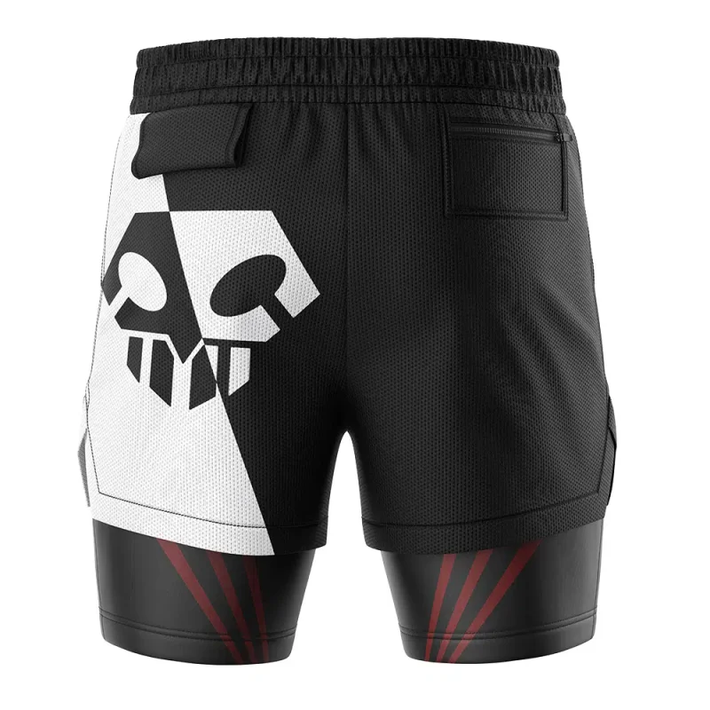 Foxnfish Ichigo Hollow Mask Bleach 2-in-1 Performance Shorts - Image 4