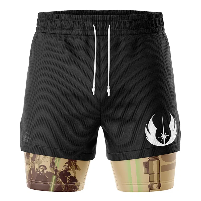 Foxnfish Jedi Star Wars 2-in-1 Performance Shorts - Image 2