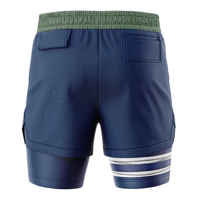 Foxnfish Konoha Jonin Shippuden 2-in-1 Performance Shorts - Image 4