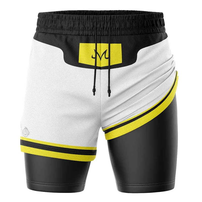 Foxnfish Majin Buu White DBZ 2-in-1 Performance Shorts - Image 2