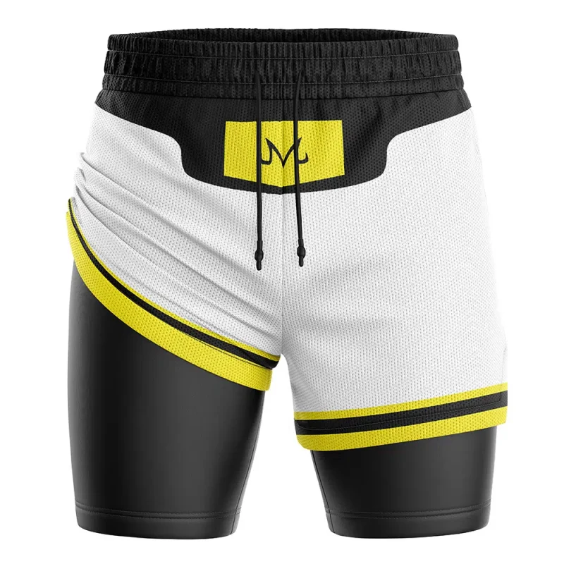 Foxnfish Majin Buu White DBZ 2-in-1 Performance Shorts - Image 3