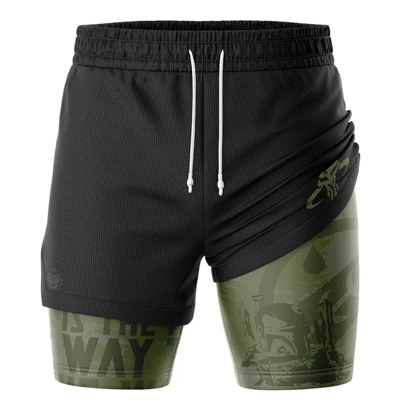 Foxnfish Mandalorian Star Wars 2-in-1 Performance Shorts - Image 3