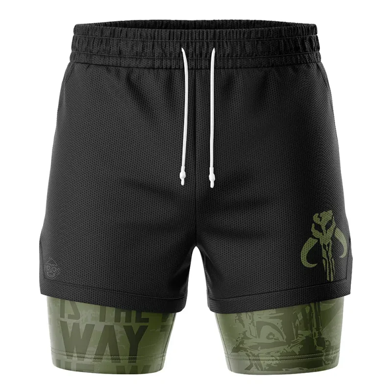 Foxnfish Mandalorian Star Wars 2-in-1 Performance Shorts - Image 2