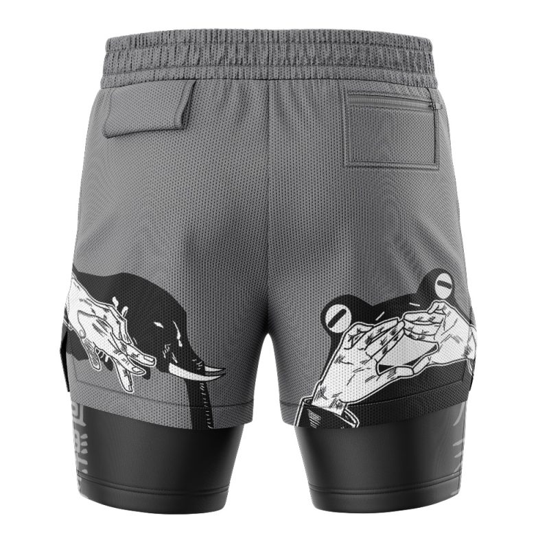 Foxnfish Megumi Fushiguro Jujutsu Kaisen 2-in-1 Performance Shorts - Image 4