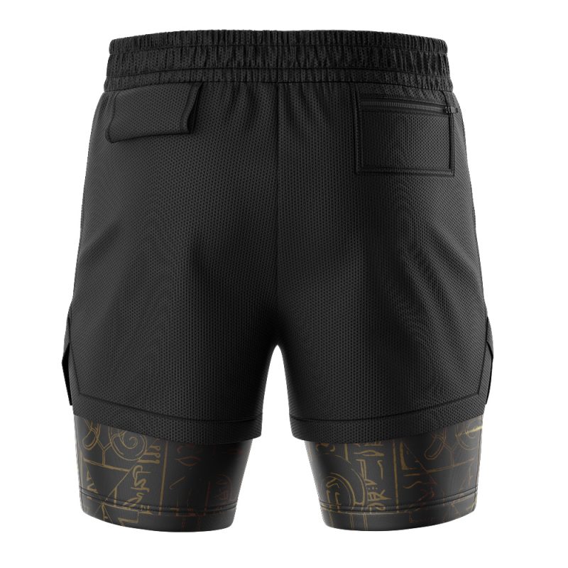 Foxnfish Millennium Puzzle Yu-Gi-Oh! 2-in-1 Performance Shorts - Image 4