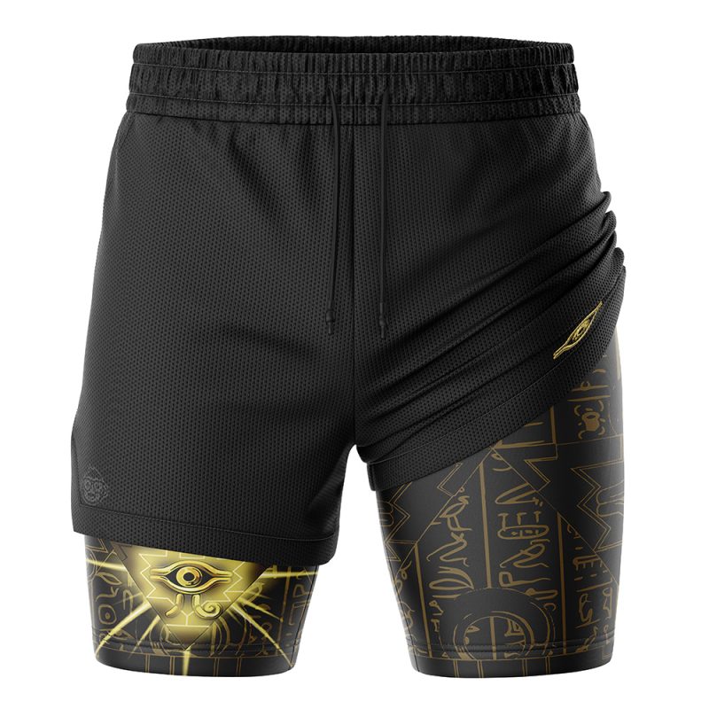 Foxnfish Millennium Puzzle Yu-Gi-Oh! 2-in-1 Performance Shorts - Image 3