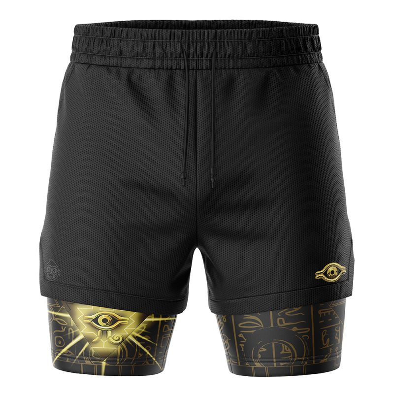 Foxnfish Millennium Puzzle Yu-Gi-Oh! 2-in-1 Performance Shorts - Image 2