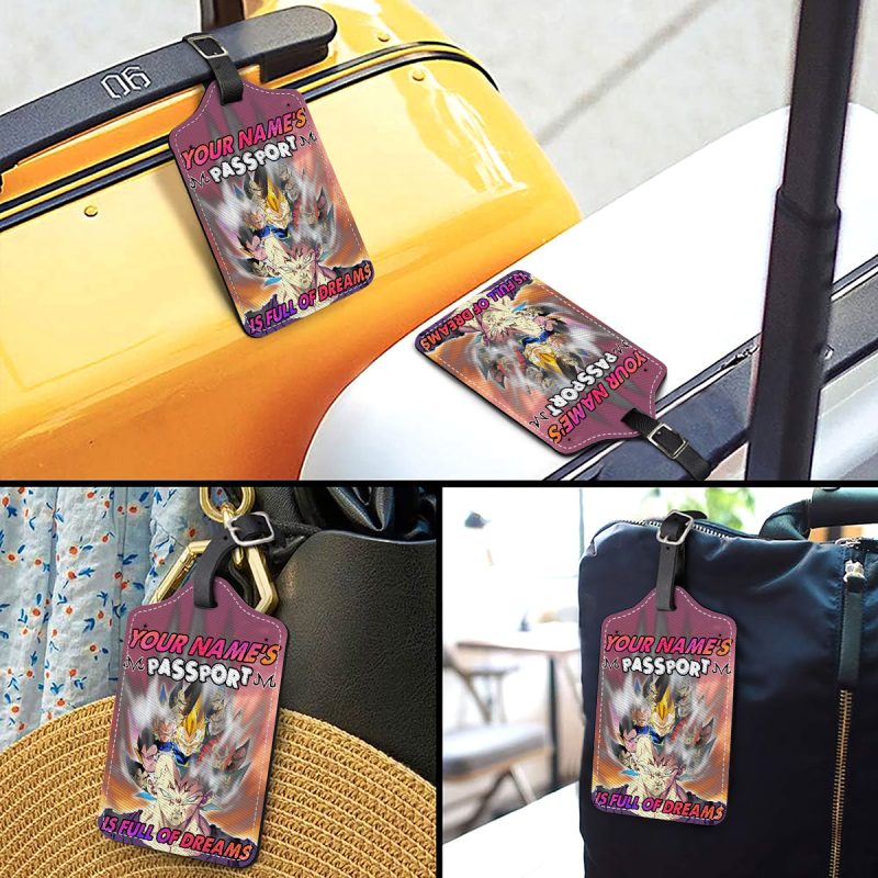 Your Passport Is Full Of Dreams - Dragonball Personalized Luggage Tag - Image 3