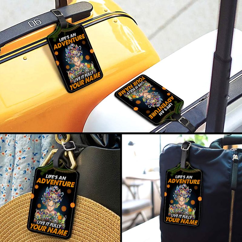 Life's An Adventure, Live It Fully - Dragonball Personalized Luggage Tag - Image 3