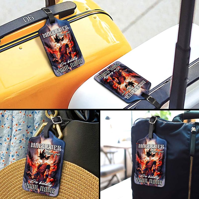 Wherever You Go, Go Boldly - Dragonball Personalized Luggage Tag - Image 3