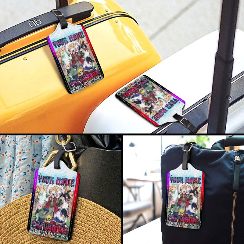 Exploring The World's Best-kept Secrets. - Naruto Personalized Luggage Tag - Image 3