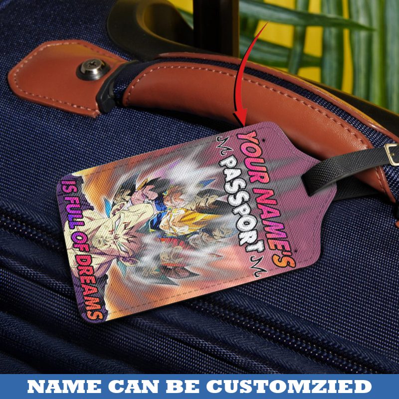 Your Passport Is Full Of Dreams - Dragonball Personalized Luggage Tag - Image 2