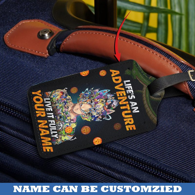 Life's An Adventure, Live It Fully - Dragonball Personalized Luggage Tag - Image 2