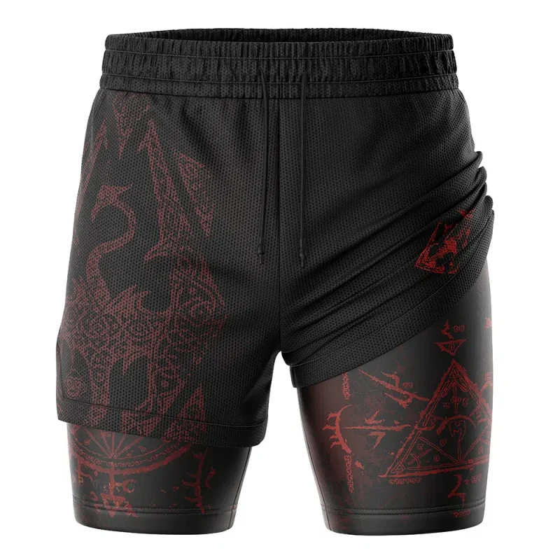 Foxnfish Mysterium Xerxes Skyrim 2-in-1 Performance Shorts - Image 3