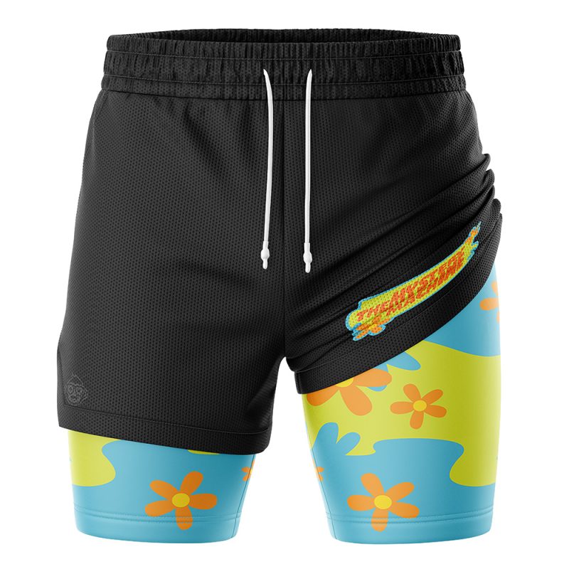 Foxnfish Mystery Machine Black Scooby-Doo 2-in-1 Performance Shorts - Image 3