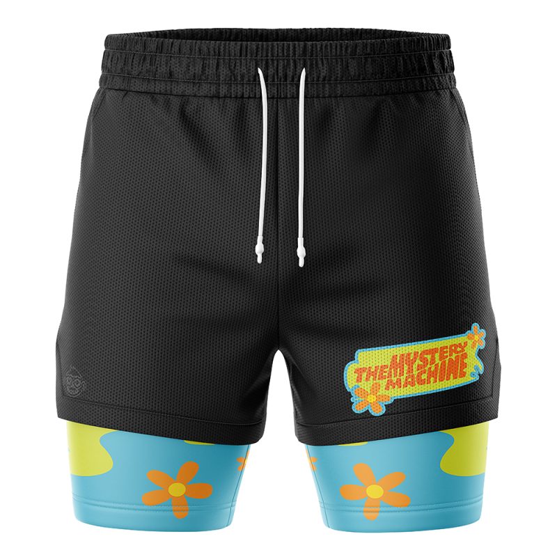 Foxnfish Mystery Machine Black Scooby-Doo 2-in-1 Performance Shorts - Image 2