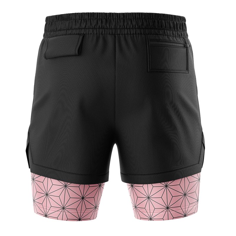 Foxnfish Nezuko Kamado Demon Slayer Performance Shorts - Image 4