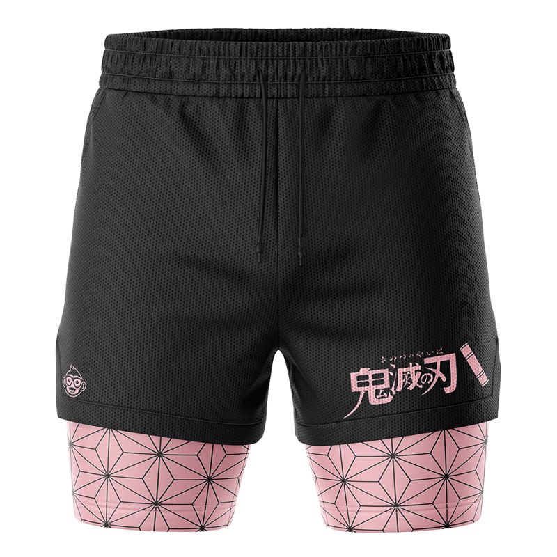 Foxnfish Nezuko Kamado Demon Slayer Performance Shorts - Image 2