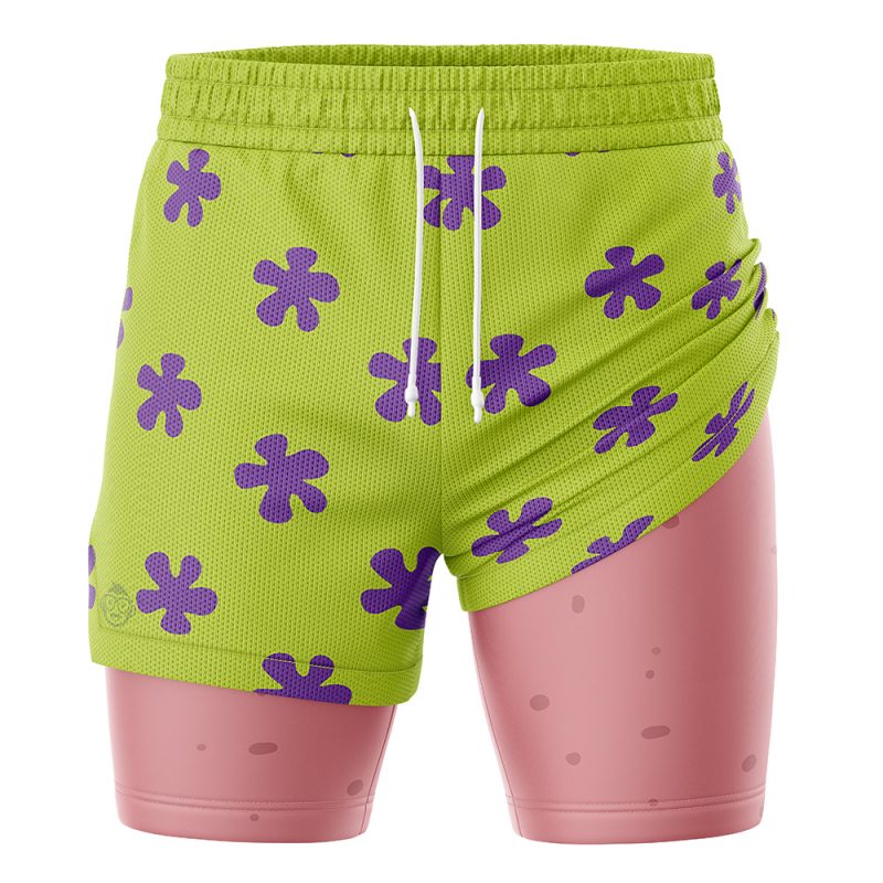 Foxnfish Patrick Star SpongeBob Squarepants 2-in-1 Performance Shorts - Image 3